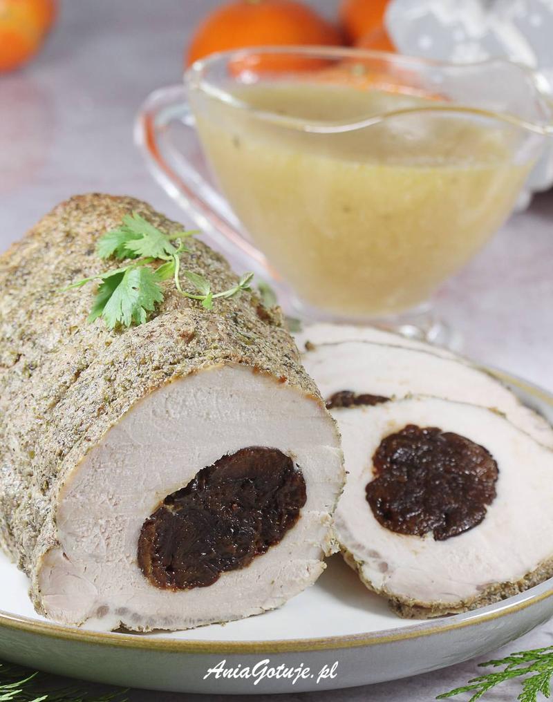 Schab ze śliwką przepis